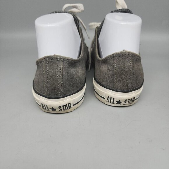 Converse All Star Grey Unisex Sneakers Shoes Low Tops Leather Mens 5 Women’s 7 - Picture 4 of 8